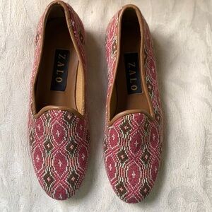 ZALO  NEEDLEPOINT TAPESTRY SLIPPER SIZE 7‎ N  Narrow!!​​​​